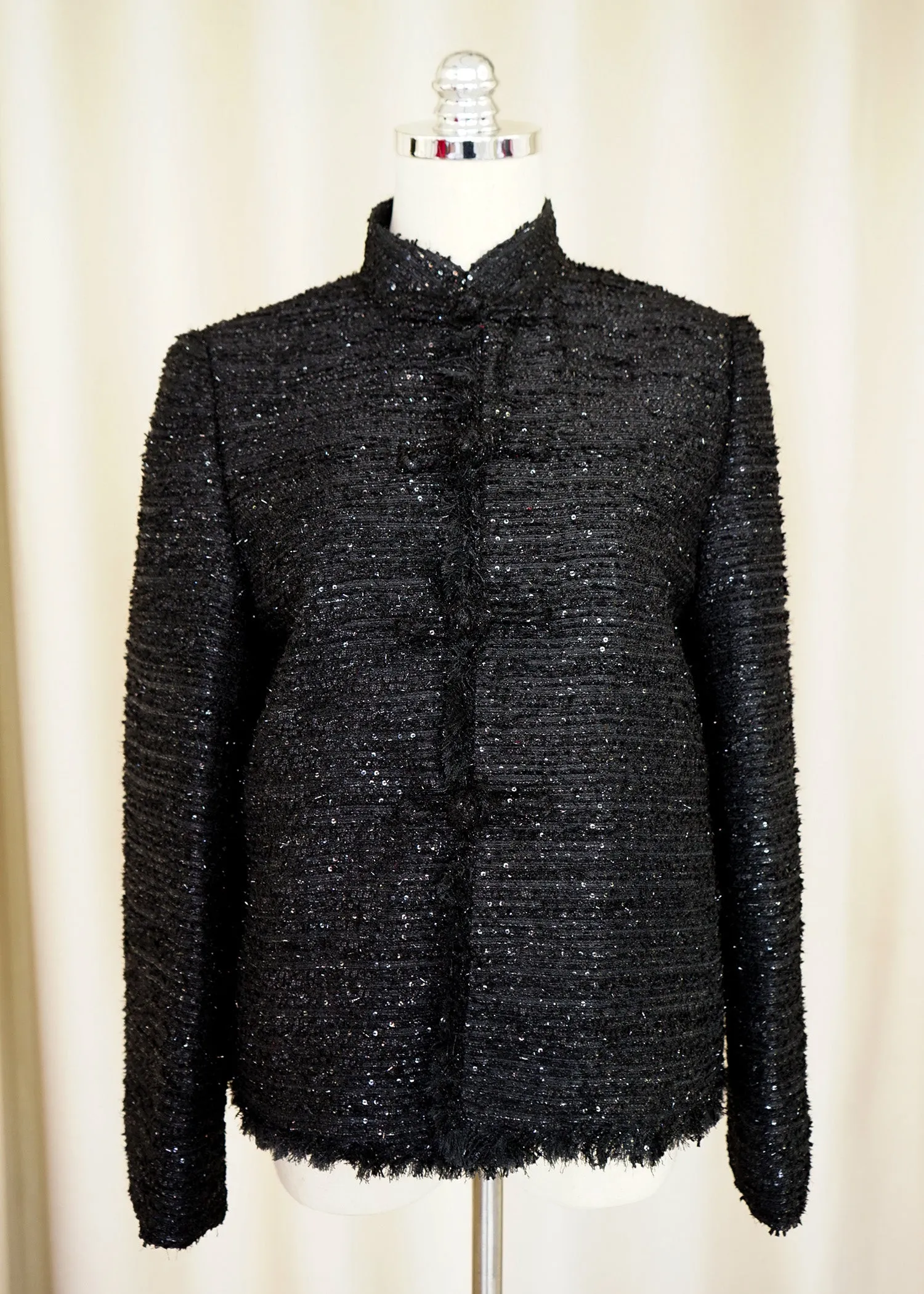 Tweed Tang Jacket (Sequinned Black)