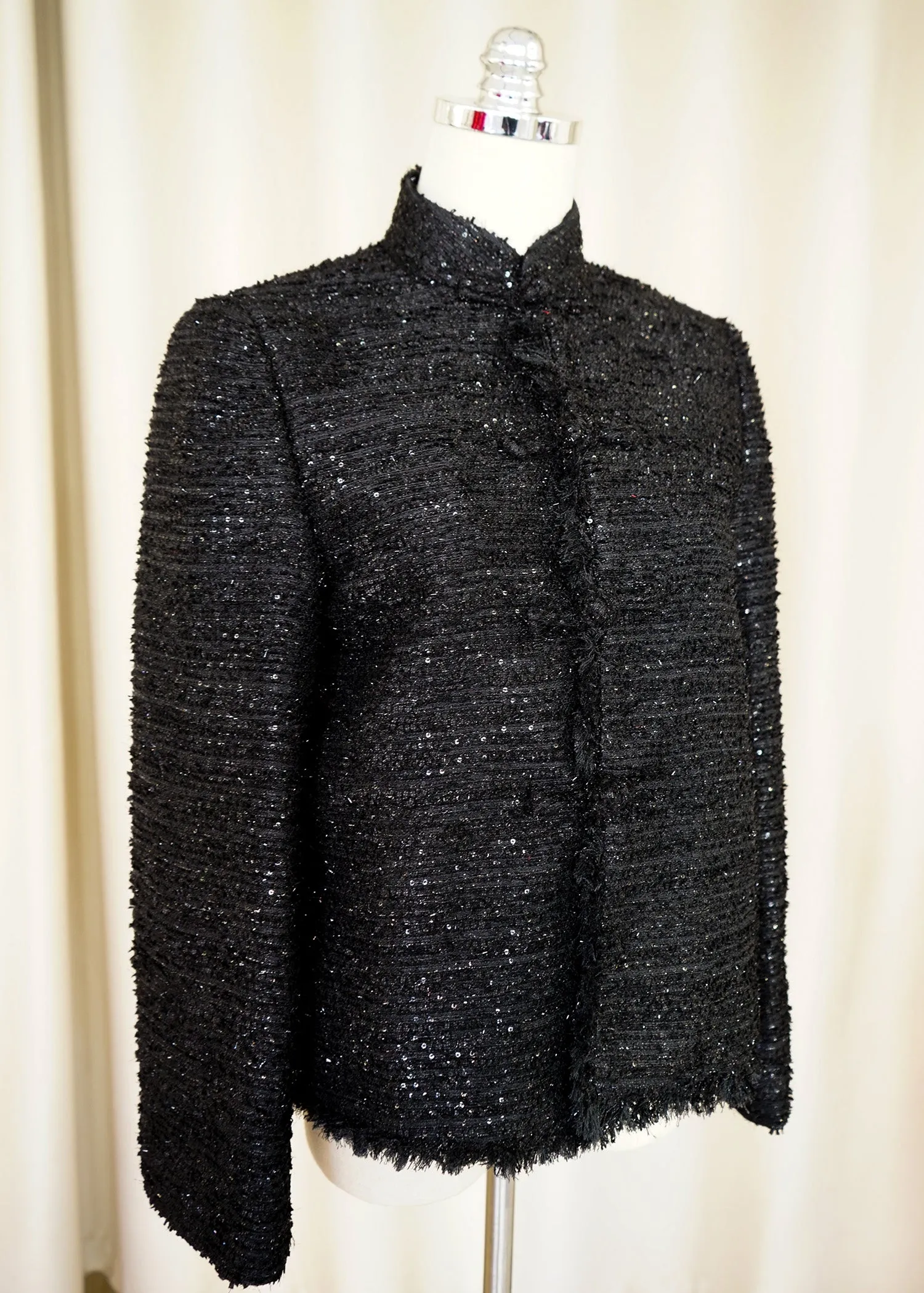Tweed Tang Jacket (Sequinned Black)