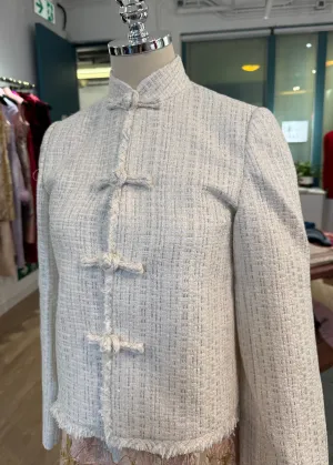 Tweed Tang Jacket (White/ Silver)