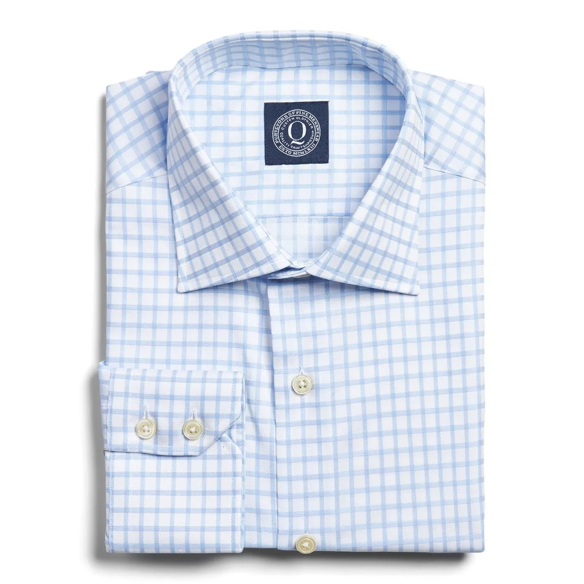 Twill Box Check - Blue