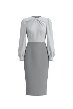 TWIST NECKLINE DRESS