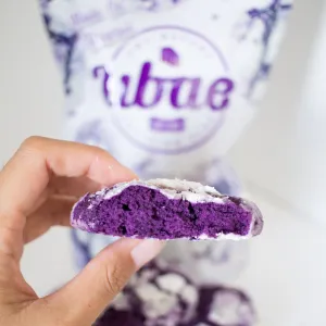 Ube Crinkle Cookies
