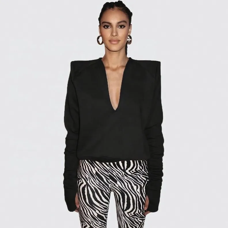 V neck satin  blouses