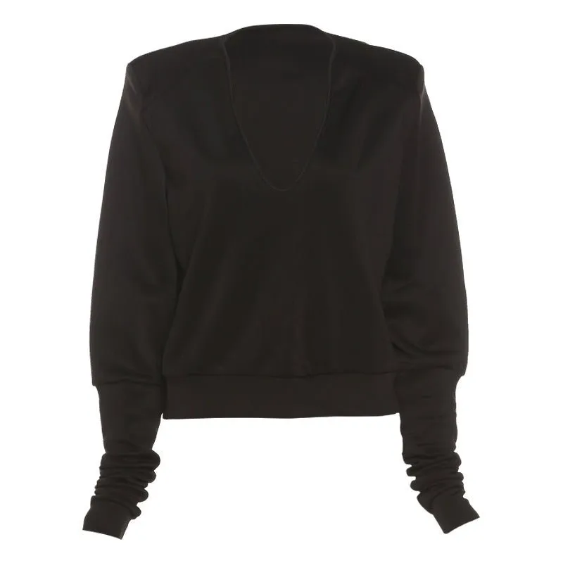 V neck satin  blouses