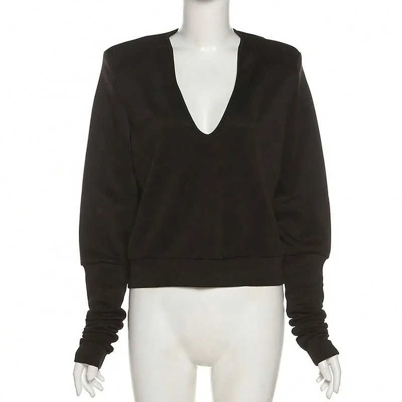 V neck satin  blouses