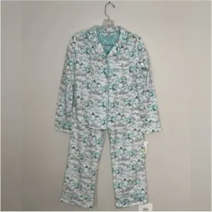 Van Winkle &amp; Co Portuguese Flannel 2-Piece Apline Scenery Pajama Set Size XS
