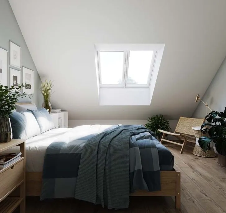 VELUX GPLS FFK06 2070 2-in-1 Double Glazed Top-Hung Window (127 x 118cm)