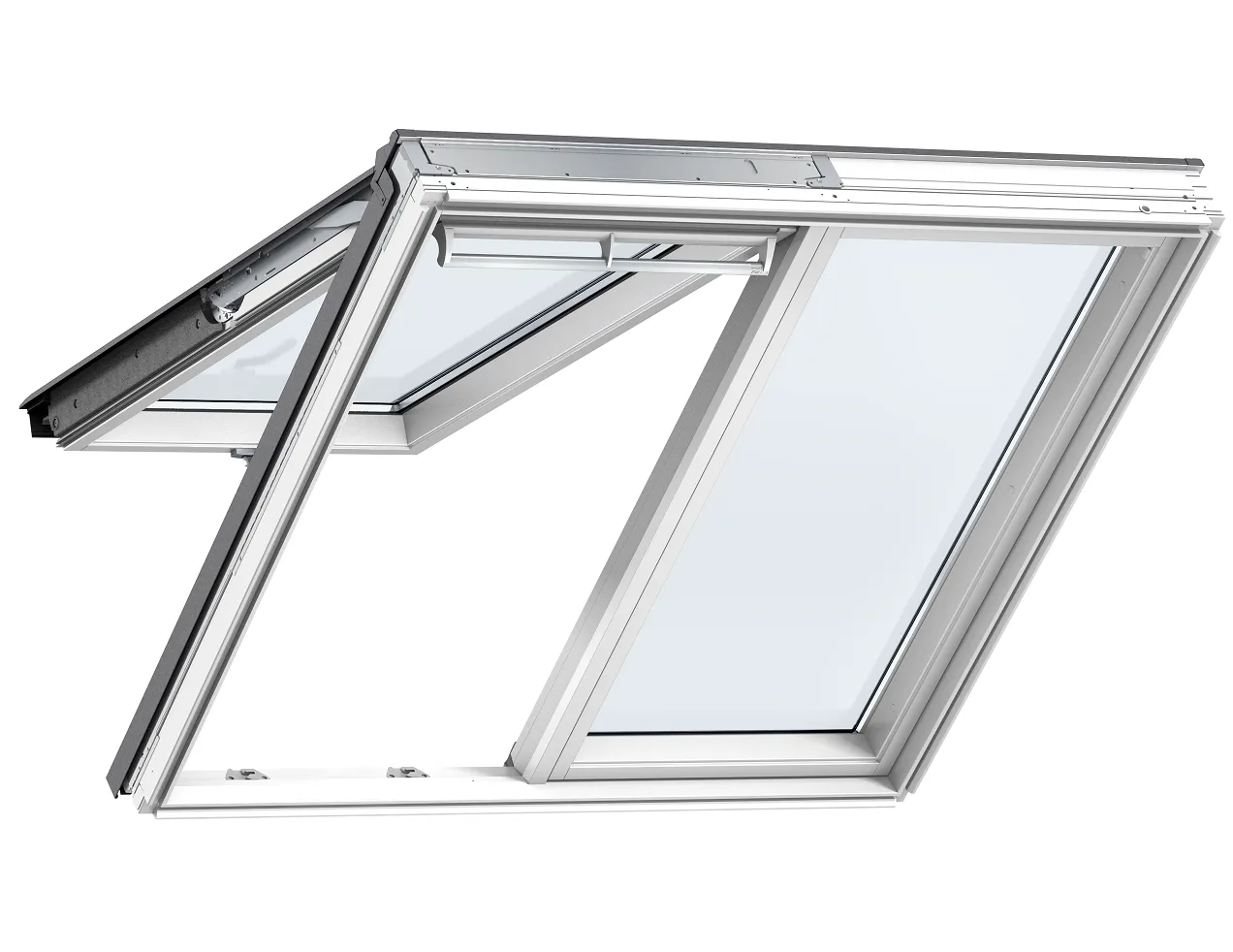 VELUX GPLS FFK06 2070 2-in-1 Double Glazed Top-Hung Window (127 x 118cm)