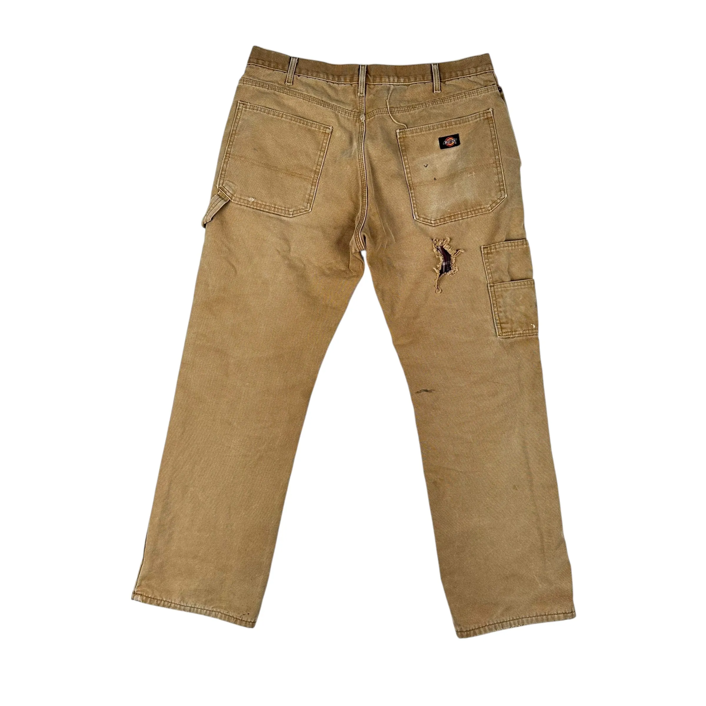 Vintage Distressed Flannel Lined Dickies Pants - 36"