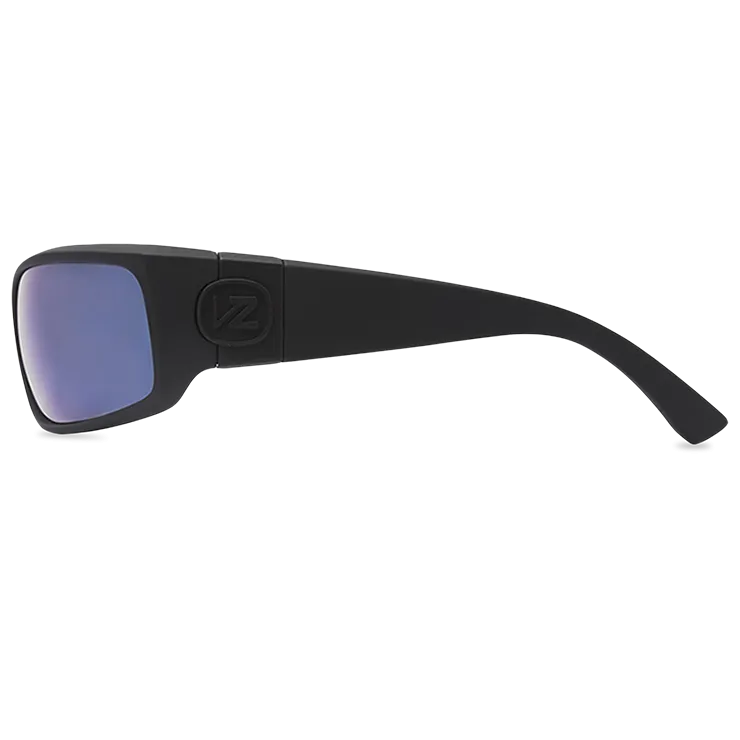 VonZipper Kickstand Polarized Sunglasses - Black Satin/Blue Flash