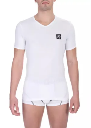 White Cotton Men's T-Shirt