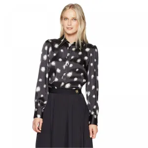 Who What Wear Women's Floral Print Long Sleeve Button-Down Shirt