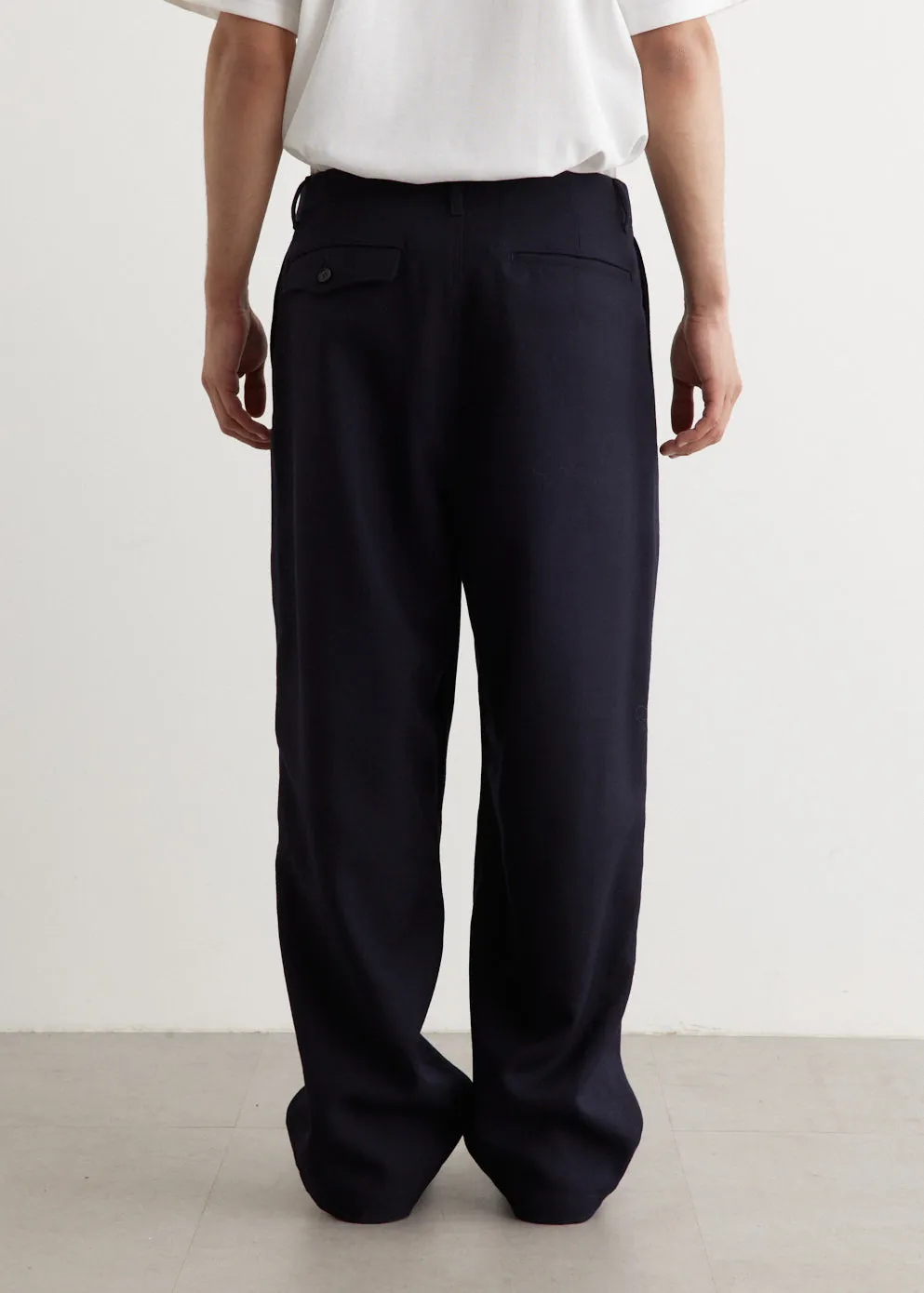 Wide Wool Pants