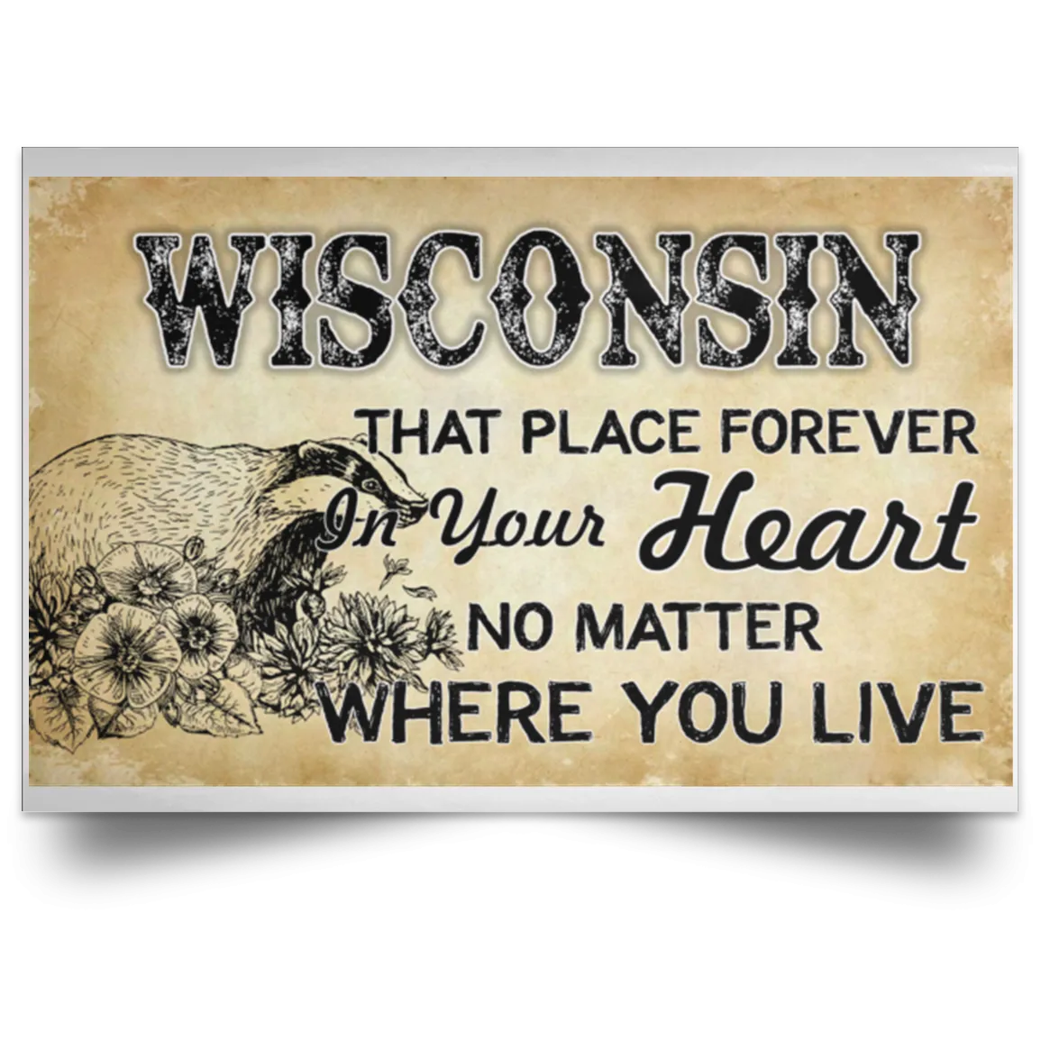 Wisconsin That Place Forever In Your Heart Poster