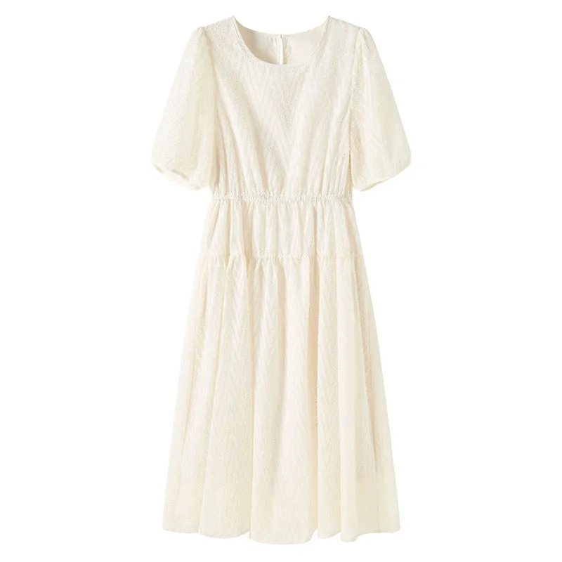 Women's Solid Color Dress Featuring a Stylish Fit