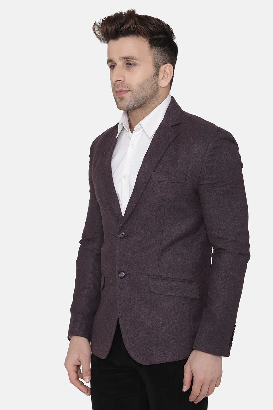 Wool Purple Blazer