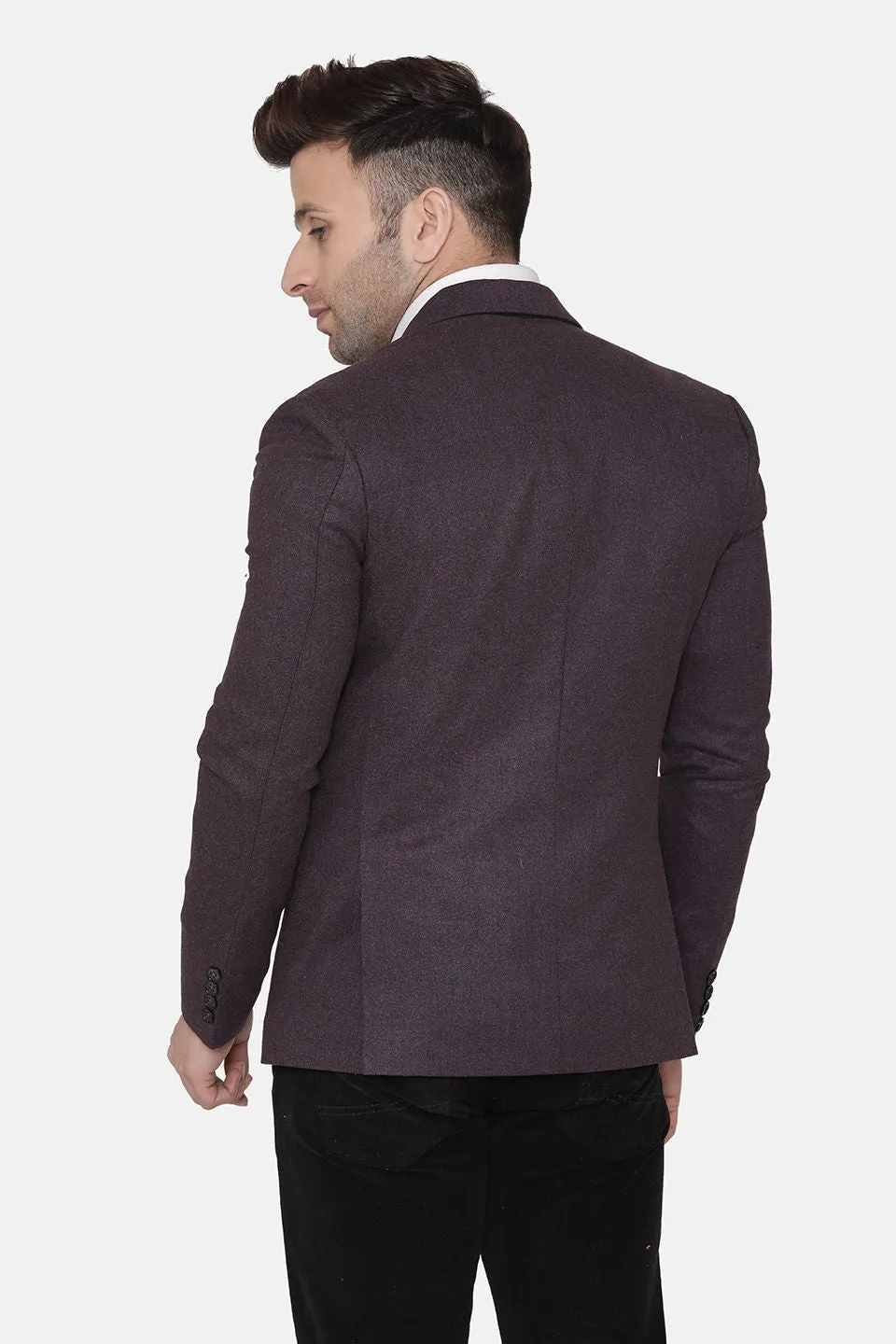 Wool Purple Blazer