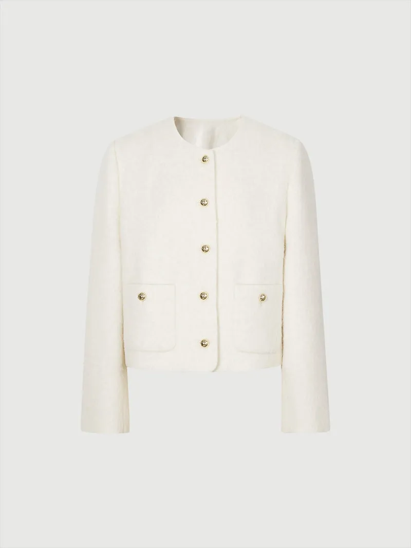 Wool Tweed Short Jacket
