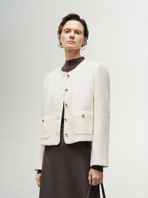 Wool Tweed Short Jacket
