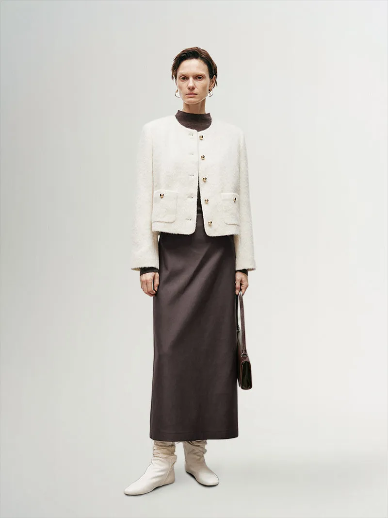 Wool Tweed Short Jacket