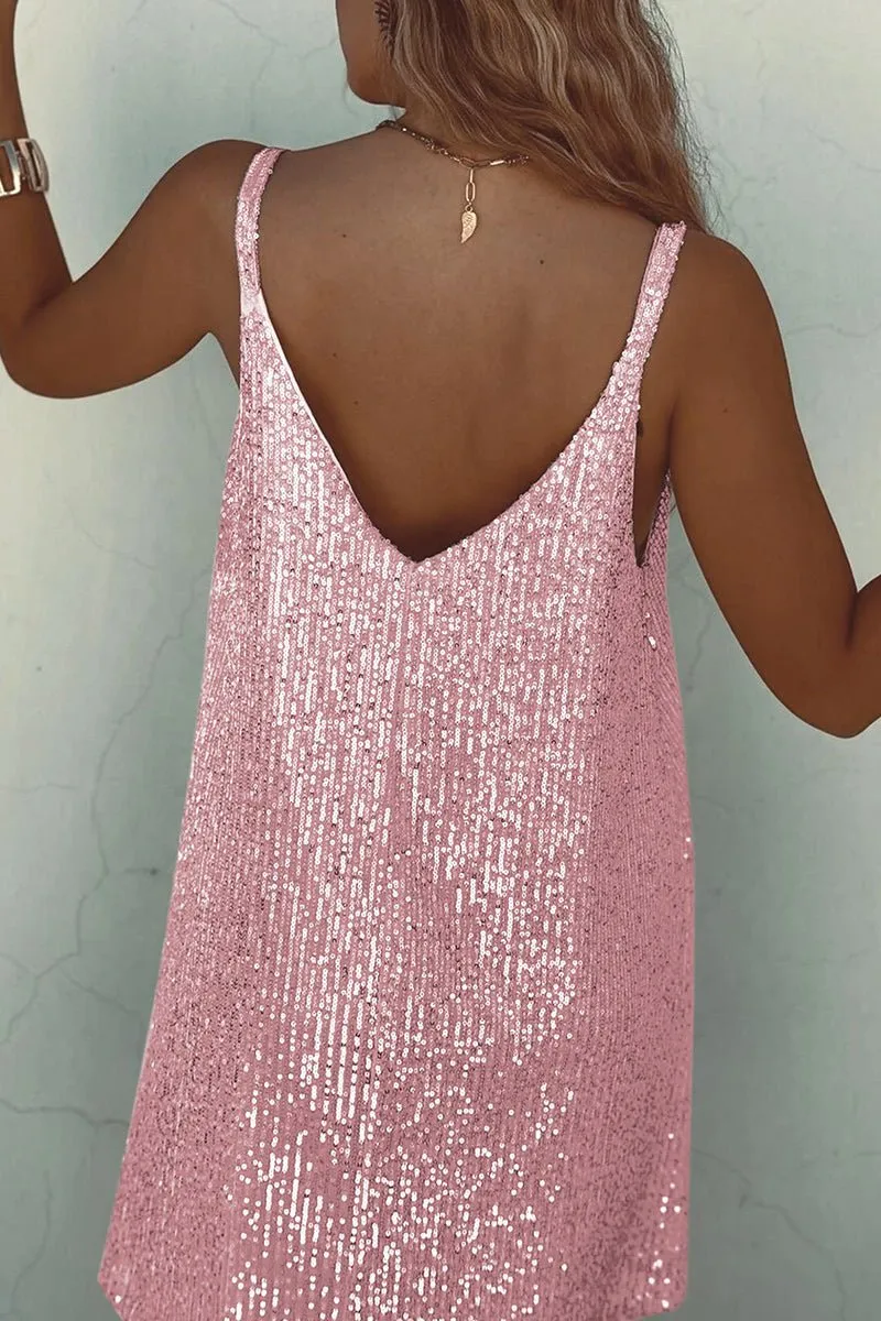 Zorina - Shimmering Sequin Detailing Woman's Club Dress