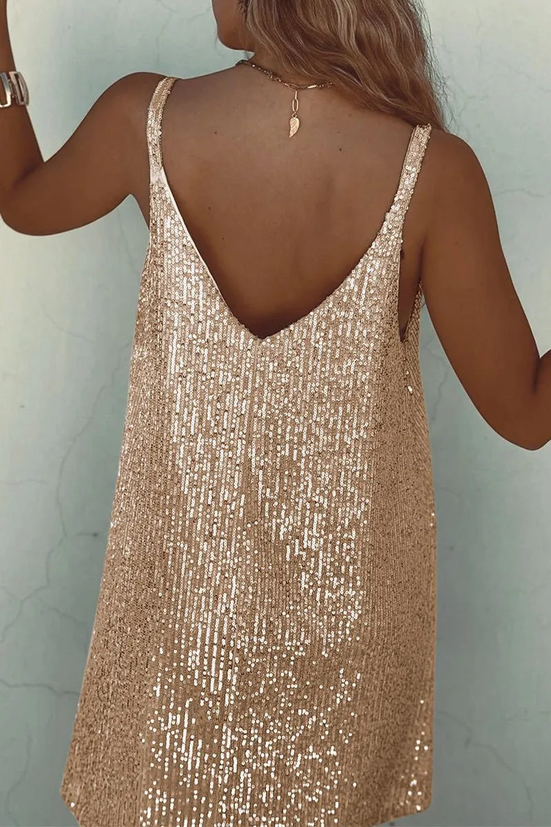 Zorina - Shimmering Sequin Detailing Woman's Club Dress
