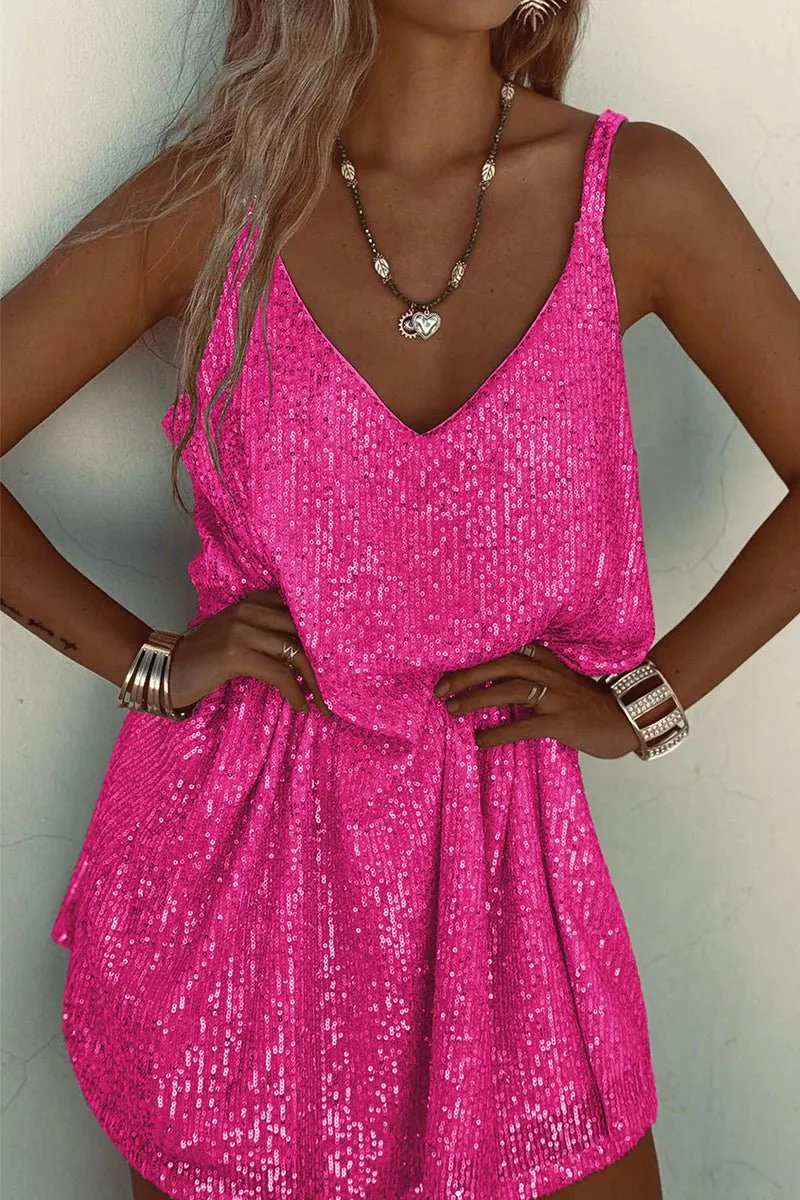 Zorina - Shimmering Sequin Detailing Woman's Club Dress
