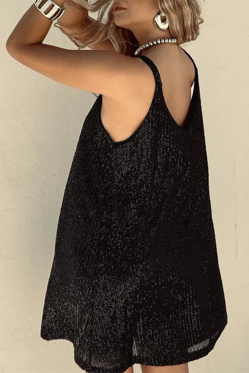 Zorina - Shimmering Sequin Detailing Woman's Club Dress